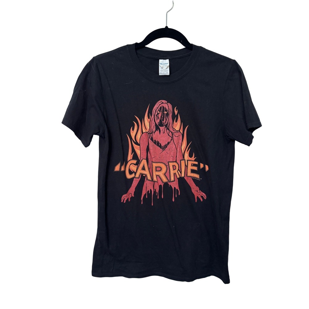 Gildan Softstyle Carrie Horror Movie Graphic Tee Black Small Stephen King 1976
